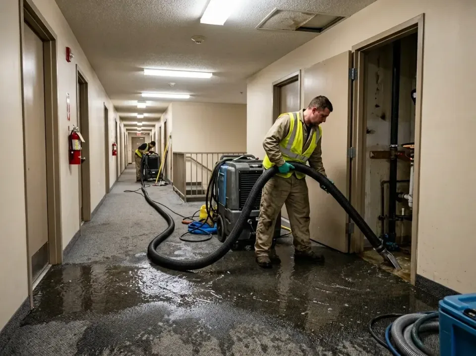 multi-unit-apartment-hallway-f-005 — frequently asked questions, Emergency Burst Pipe Water Extraction & Removal in Tallmadg…